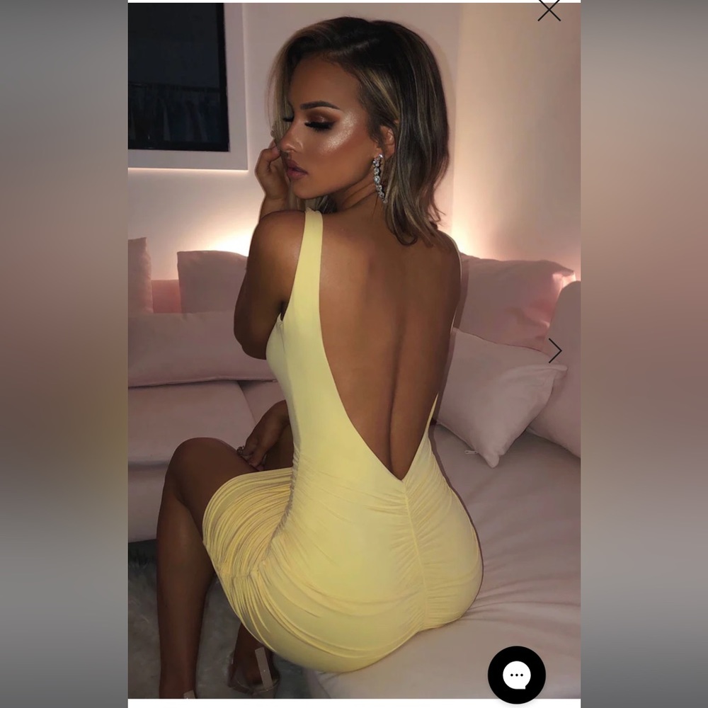 BABYBOO DIYA MINI DRESS LEMON